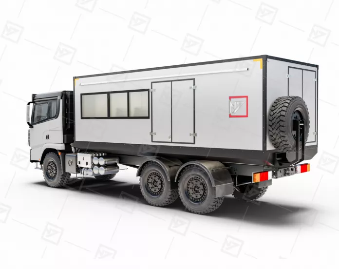 2.2 Вахтовый автобус Shacman 24 места с грузовым отсеком