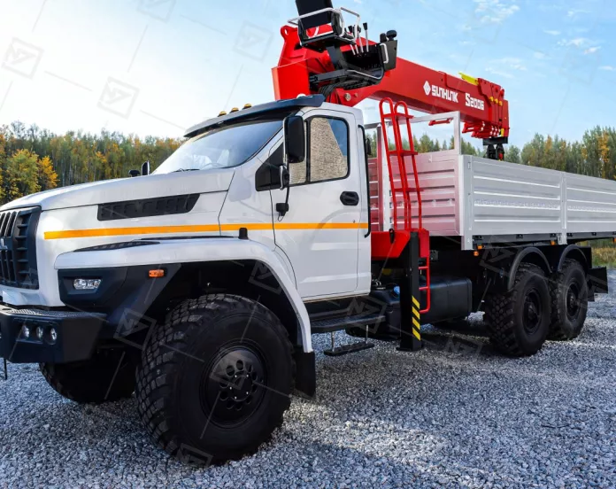 Бортовой автомобиль Урал NEXT 4320-72Е5 с КМУ Sunhunk S-2006