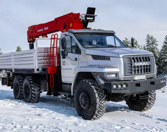 Бортовой автомобиль Урал NEXT 4320-72Е5 с КМУ Sunhunk S-2006