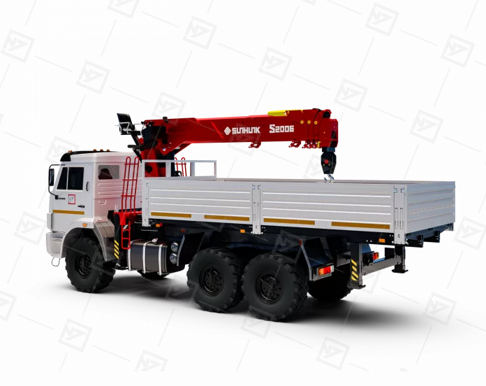 Бортовой автомобиль Камаз 43118-50 (КПП ZF-9) с КМУ Sunhunk S-2006