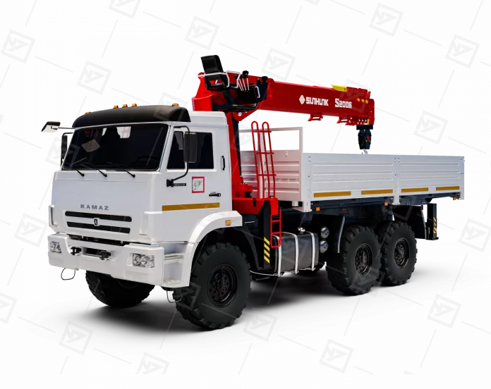 Бортовой автомобиль Камаз 43118-50 (КПП ZF-9) с КМУ Sunhunk S-2006