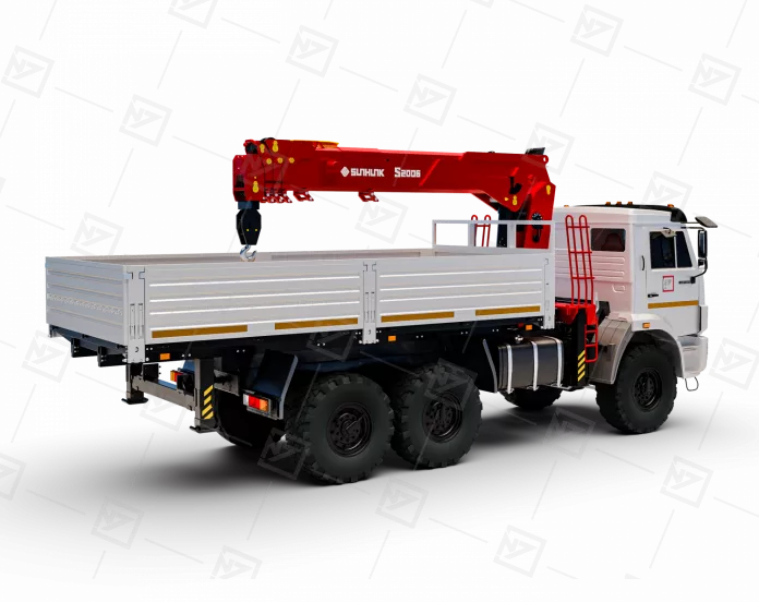 Бортовой автомобиль Камаз 43118-50 с КМУ Sunhunk S-2006