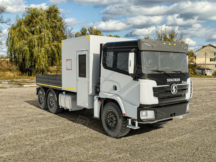 ГПА 6+2 Shacman SX32586V385  открытая грузовая площадка, оснащение класс С