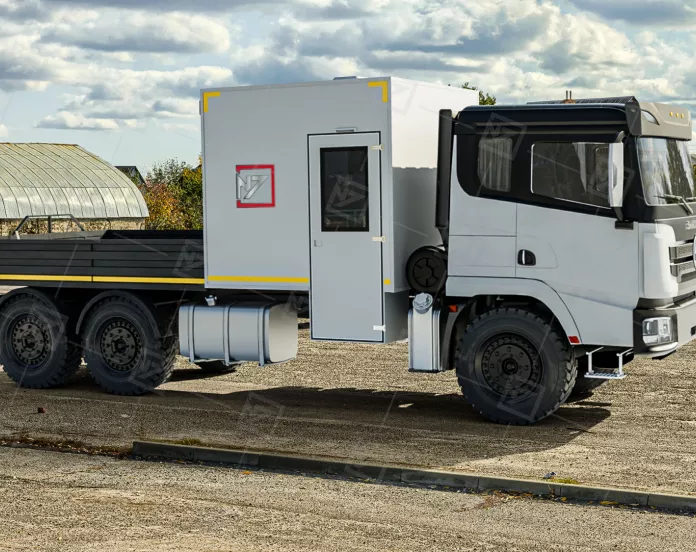 ГПА 6+2 Shacman SX32586V385  открытая грузовая площадка, оснащение класс С