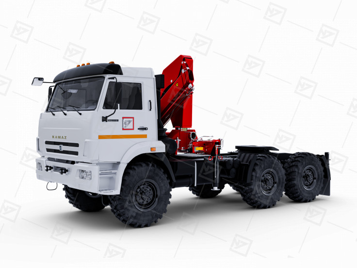 Седельный тягач Камаз 43118 с КМУ ИМ-150N