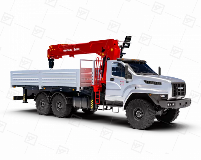 Бортовой автомобиль Урал NEXT 4320-72Е5 с КМУ Sunhunk S-2006
