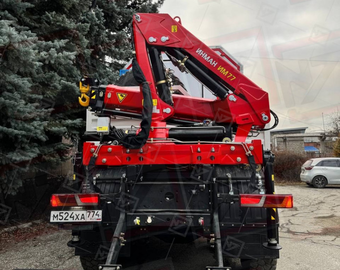 ПАРМ 3+2 Shacman с бортовой платформой (КМУ ИНМАН ИМ-95)