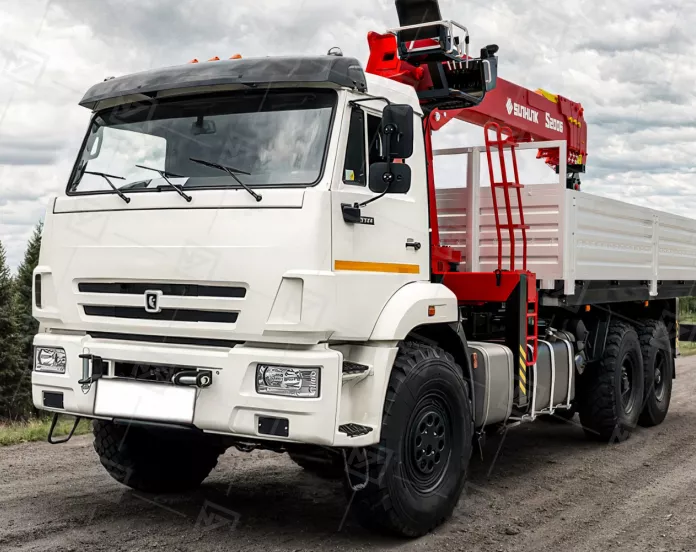 Бортовой автомобиль Камаз 43118-50 с КМУ Sunhunk S-2006