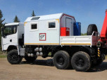 3.3 ПАРМ 3+2 Shacman с бортовой платформой и КМУ ИМ-20