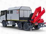 Маслостанция Shacman 4+2 с КМУ