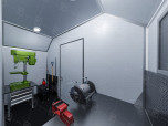 3.3 ПАРМ 3+2 Shacman с бортовой платформой и КМУ ИМ-20