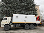 Передвижная маслостанция Камаз 43118 (6+2 места, с бортовой платформой)
