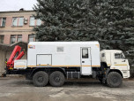 Передвижная маслостанция Камаз 43118 (6+2 места, с бортовой платформой)
