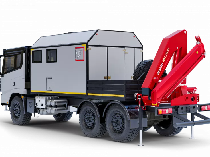 АРОК Shacman 6+2  с КМУ 