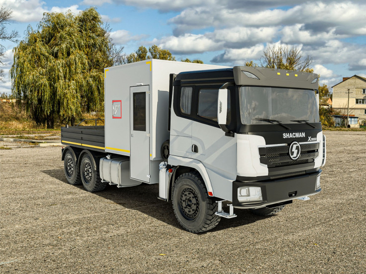 ГПА 6+2 Shacman SX32586V385  открытая грузовая площадка, оснащение класс С