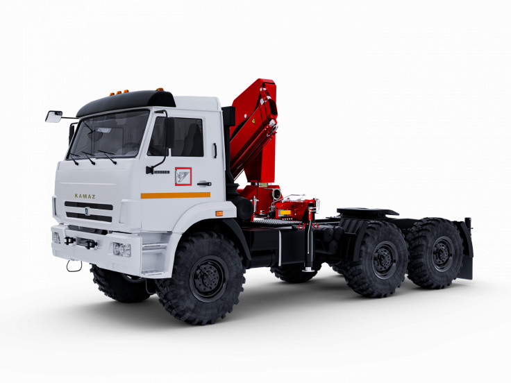 Седельный тягач Камаз 43118 с КМУ ИМ-150N