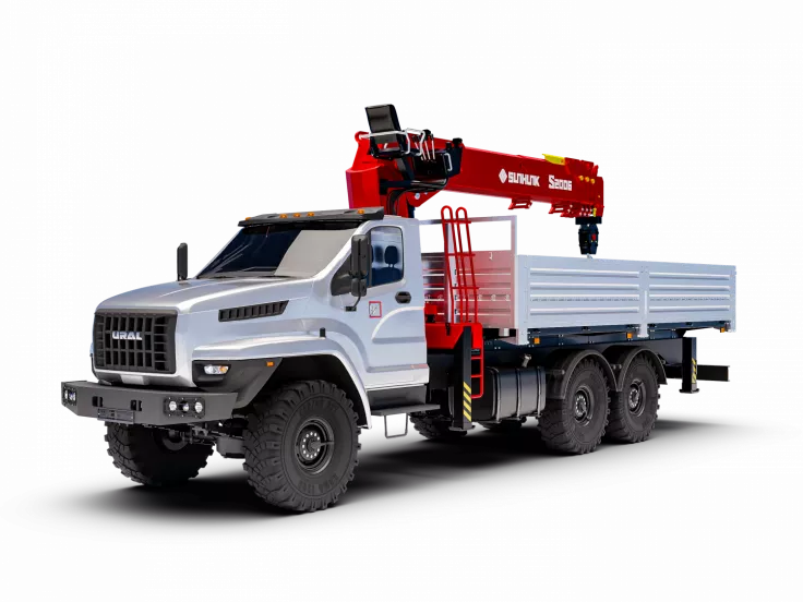 Бортовой автомобиль Урал NEXT 4320-72Е5 с КМУ Sunhunk S-2006