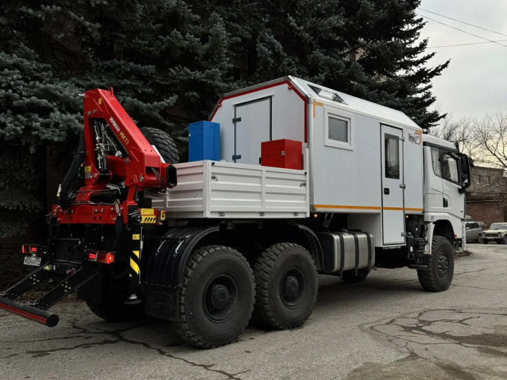 ПАРМ 3+2 Shacman с бортовой платформой (КМУ ИНМАН ИМ-77)