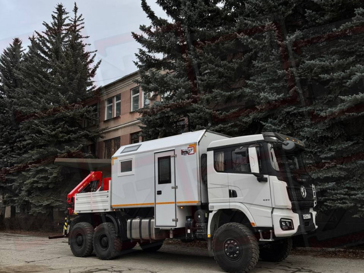 ПАРМ 3+2 Shacman с бортовой платформой (КМУ ИНМАН ИМ-95)