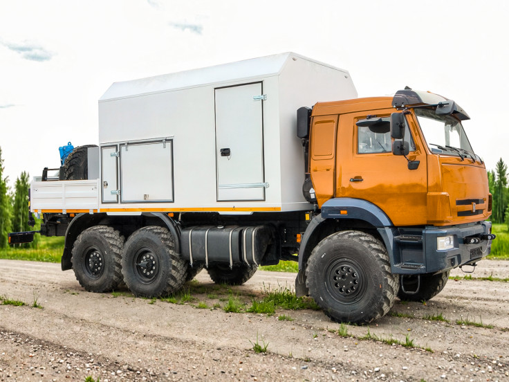 ПАРМ 7+2 Камаз 43118 с КМУ ИМ-20 и бортовой платформой